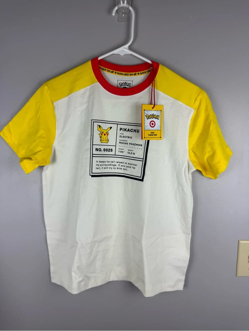 Pokemon X Target Youth Pikachu Graphic Short Sleeve Crewneck T Shirt SZ XL New
